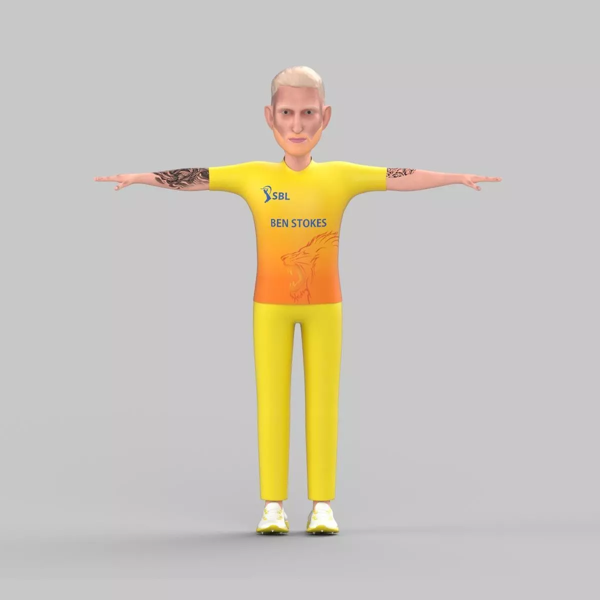 Ben Stokes 3D model