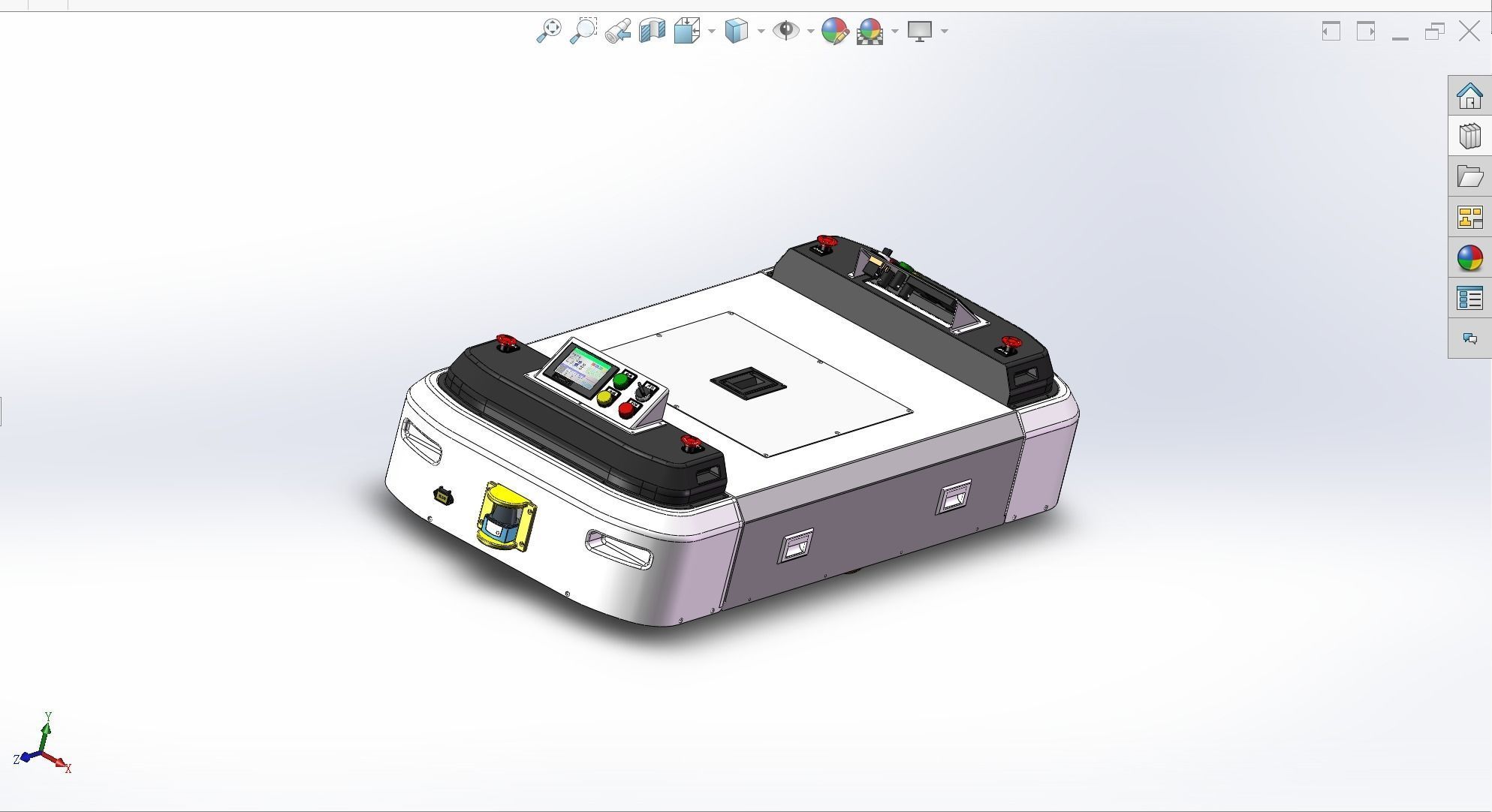 AGV vehicles Assemble 3D model_8
