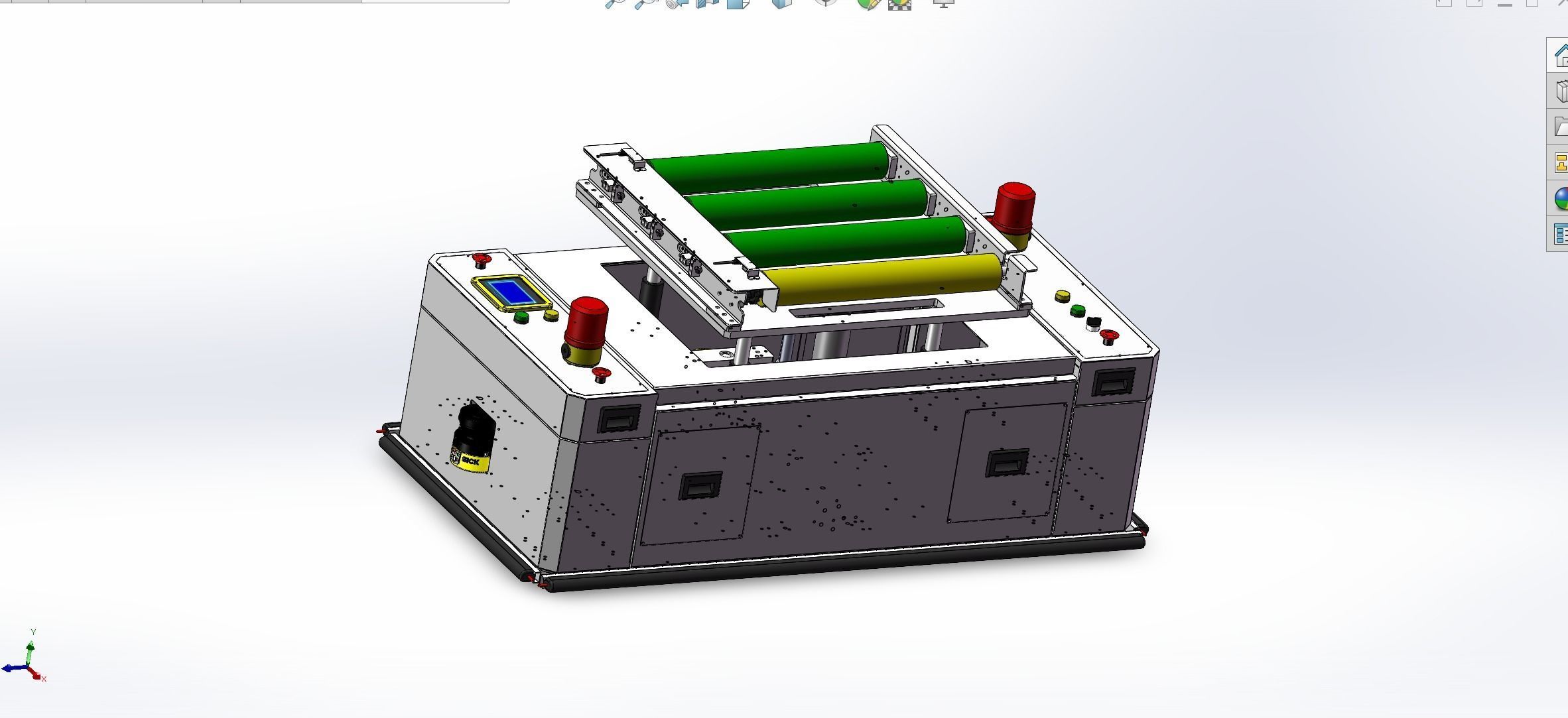 AGV vehicles Assemble 3D model_12