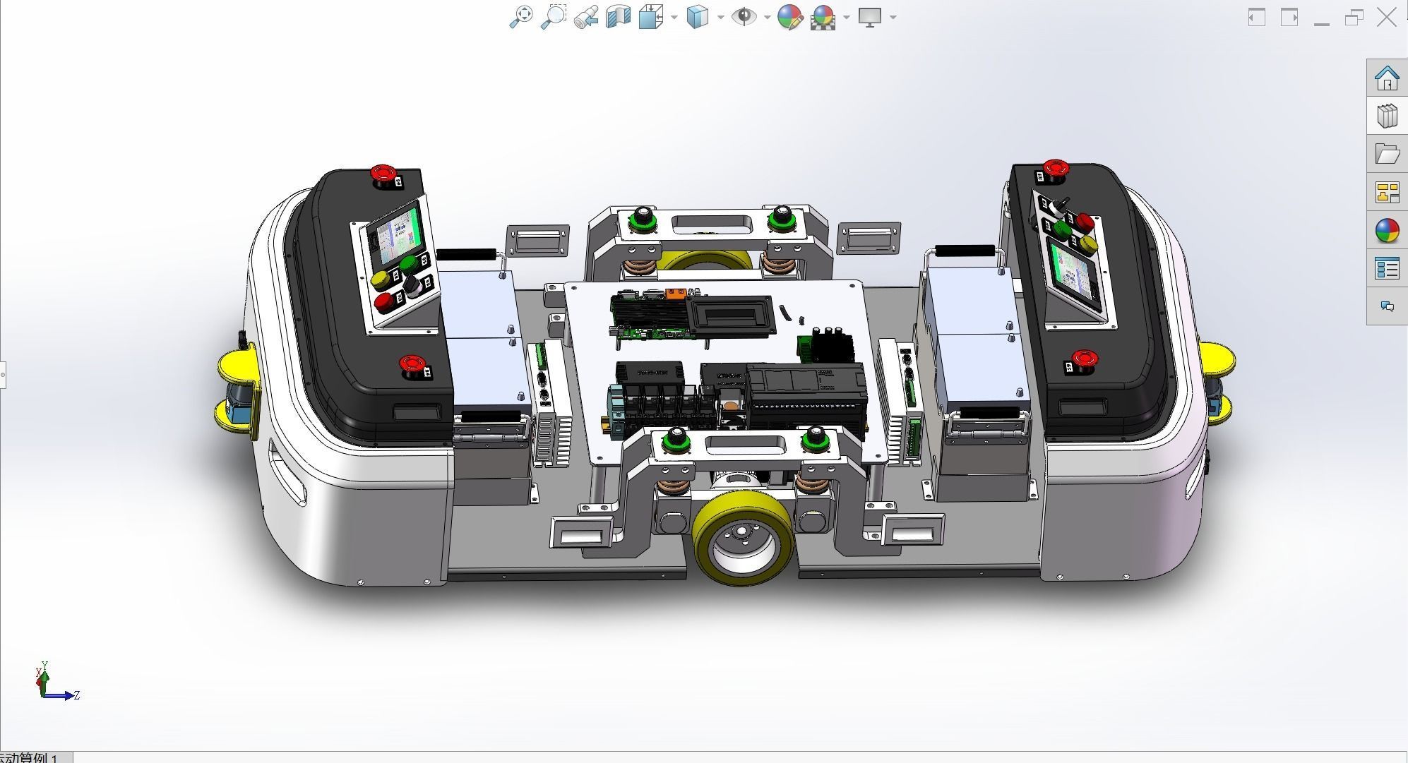 AGV vehicles Assemble 3D model_10