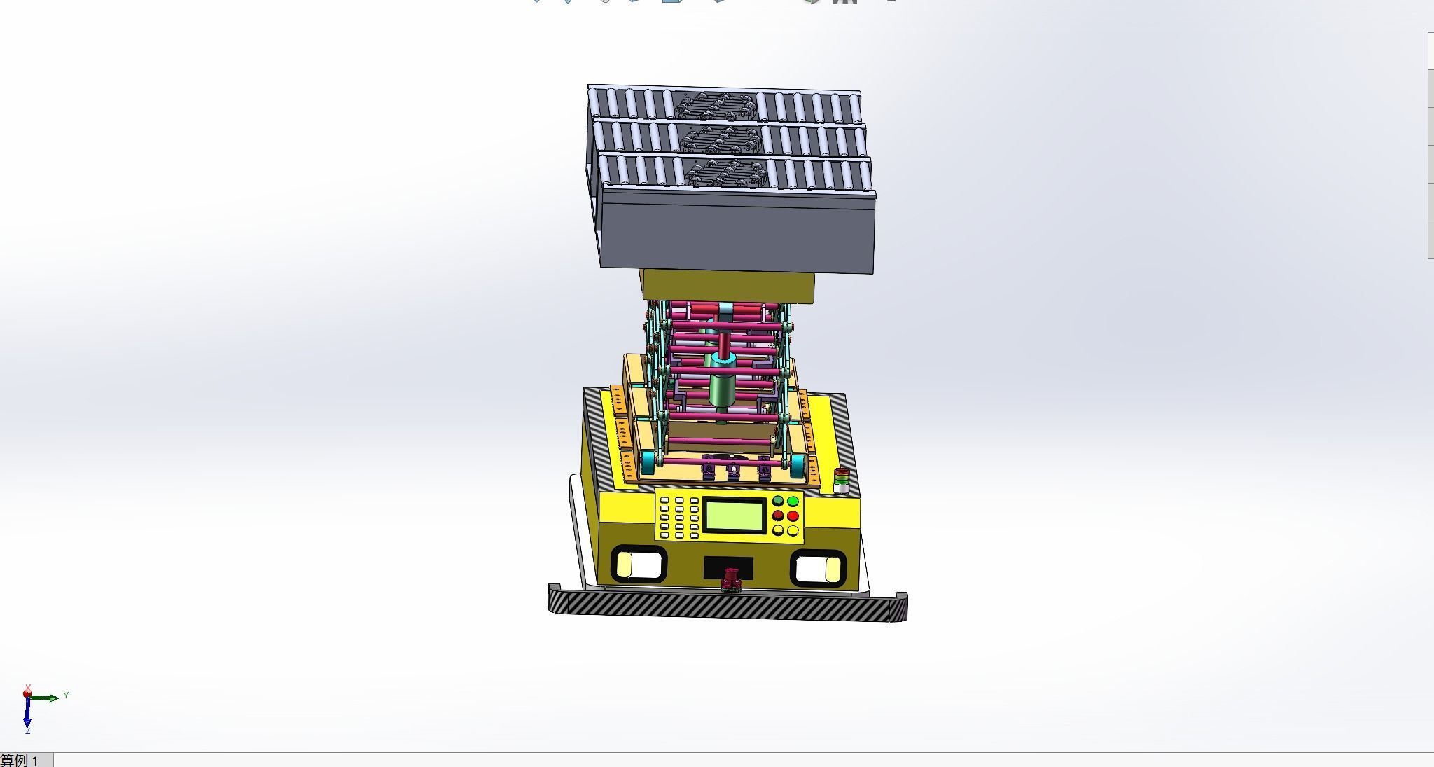 AGV vehicles Assemble 3D model_5