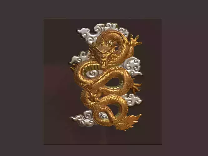 Dragon on the wall 3D Model