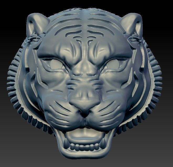 sabyasachi Tiger pendant 3D print model_1