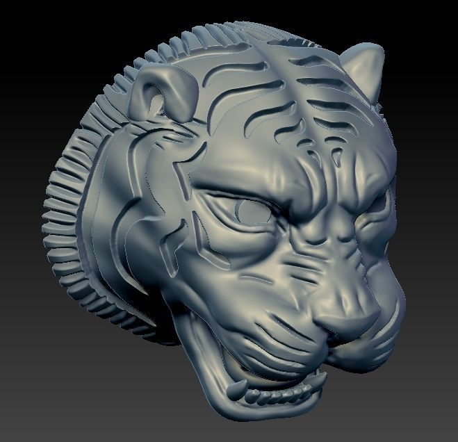 sabyasachi Tiger pendant 3D print model_5