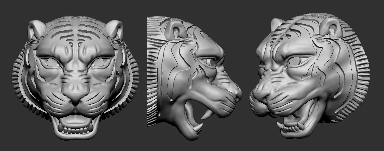 sabyasachi Tiger pendant 3D print model_0