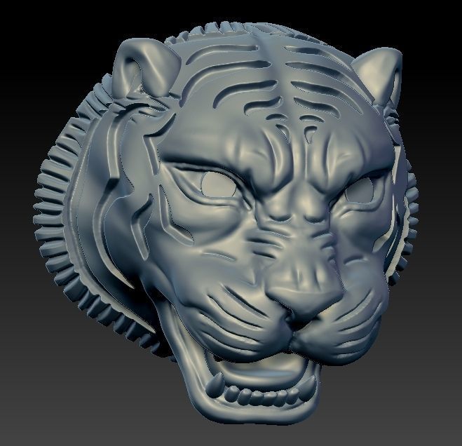 sabyasachi Tiger pendant 3D print model_3
