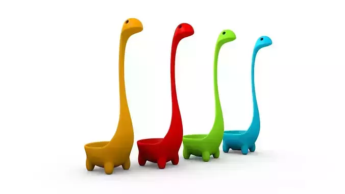 Dinosaur Spoon 3D print model