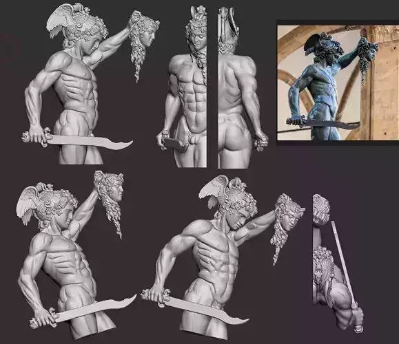 perseus  - Pendant 3D print model  3D print model