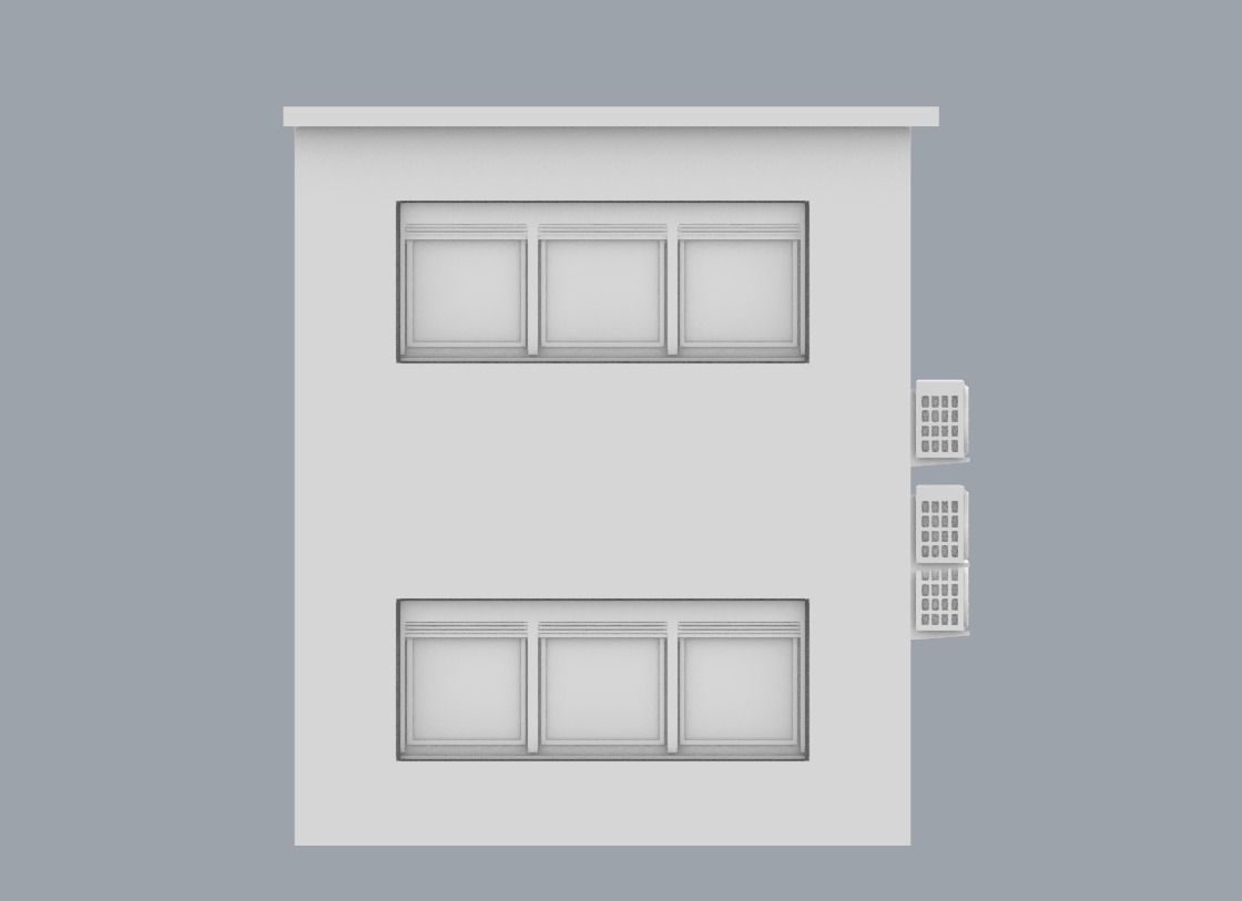 LNG Terminal Administrative Building Low-poly 3D model_14