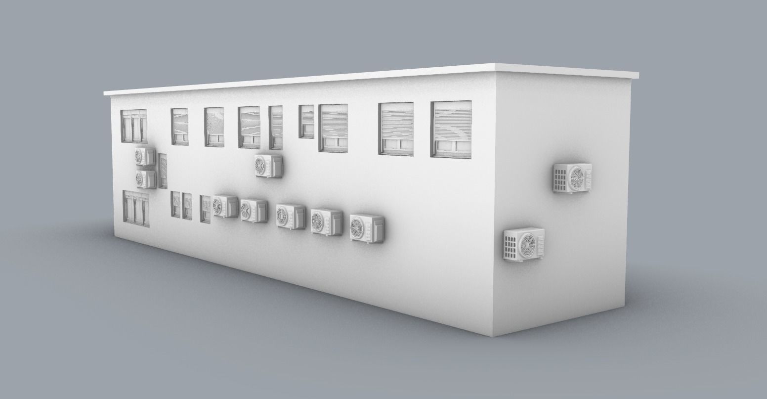 LNG Terminal Administrative Building Low-poly 3D model_2