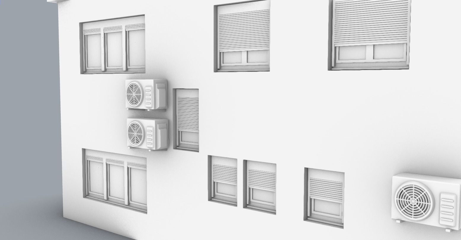 LNG Terminal Administrative Building Low-poly 3D model_7