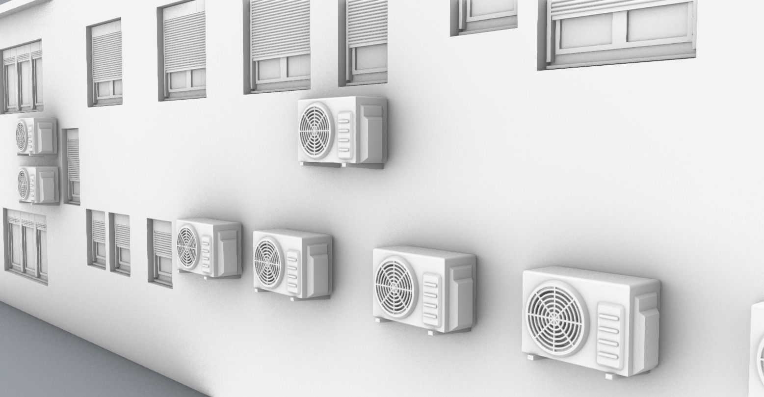 LNG Terminal Administrative Building Low-poly 3D model_8