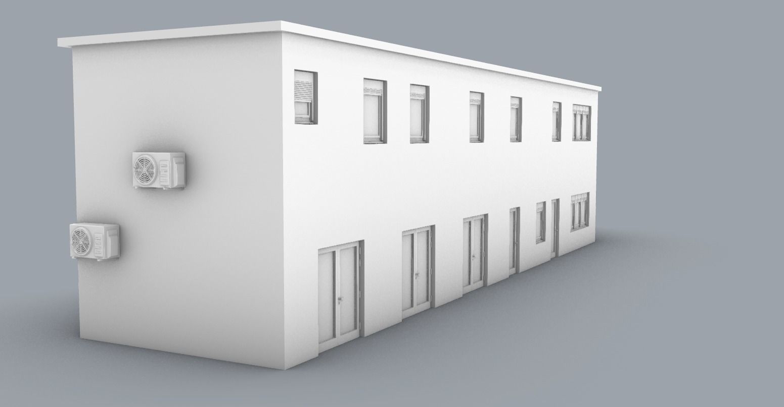 LNG Terminal Administrative Building Low-poly 3D model_3
