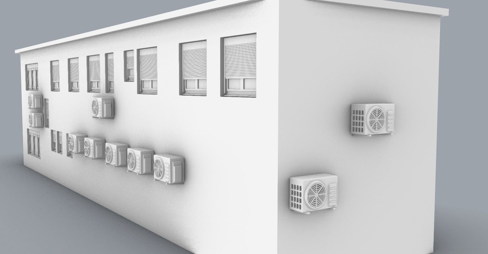 LNG Terminal Administrative Building Low-poly 3D model_9
