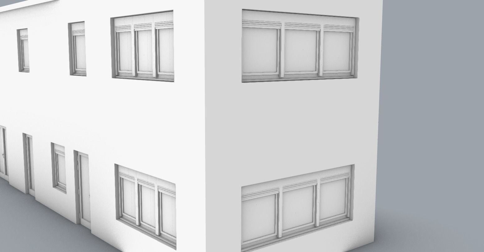 LNG Terminal Administrative Building Low-poly 3D model_6