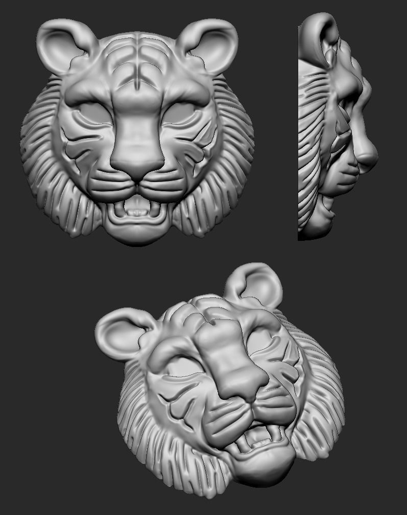 sabyasachi Tiger pendant 3D print model_1