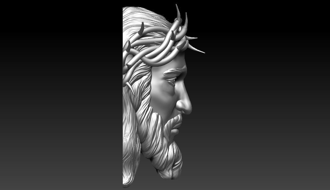 Jesus Satan Pendant 3D print model_4