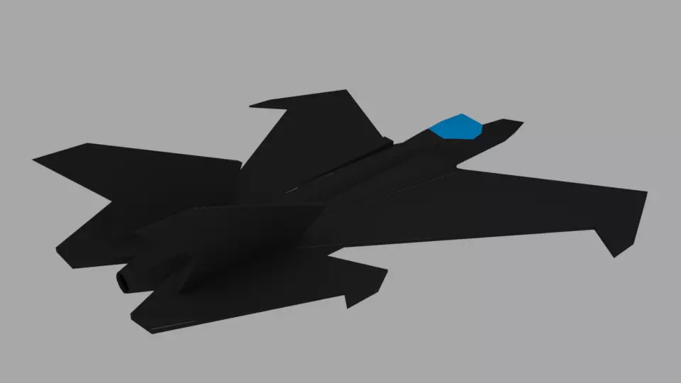 Fighter Jet 3D model_0
