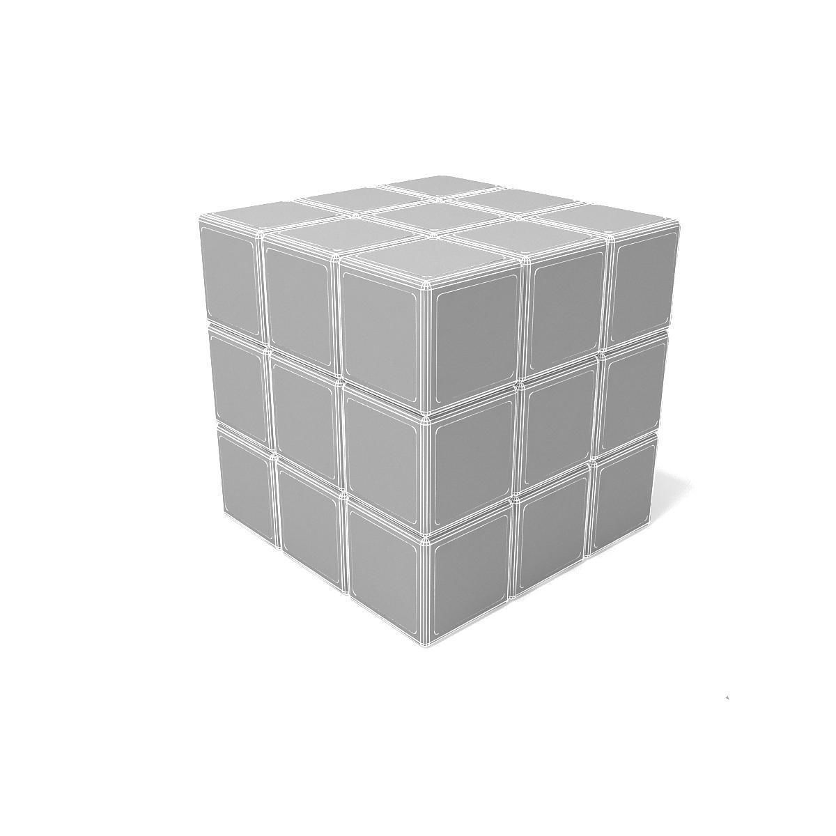 Rubik Cube 3D model_4