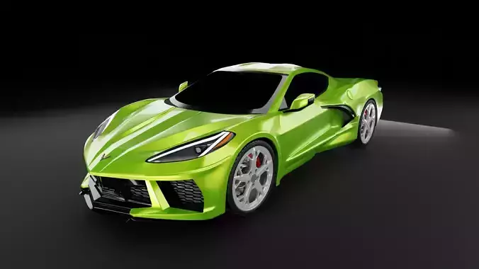 Chevy corvette C8 3D model 3D model