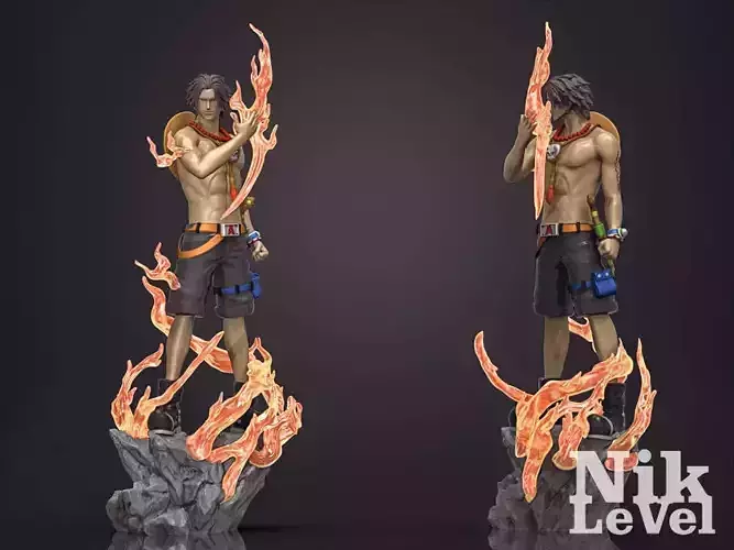  Portgas D  Ace OnePiece 3D Printable  3D print model