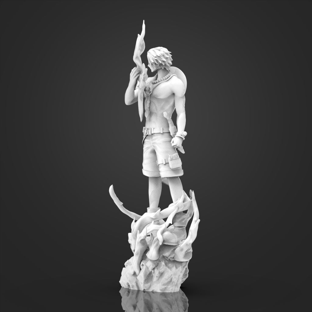 Portgas D  Ace OnePiece 3D Printable  3D print model_23