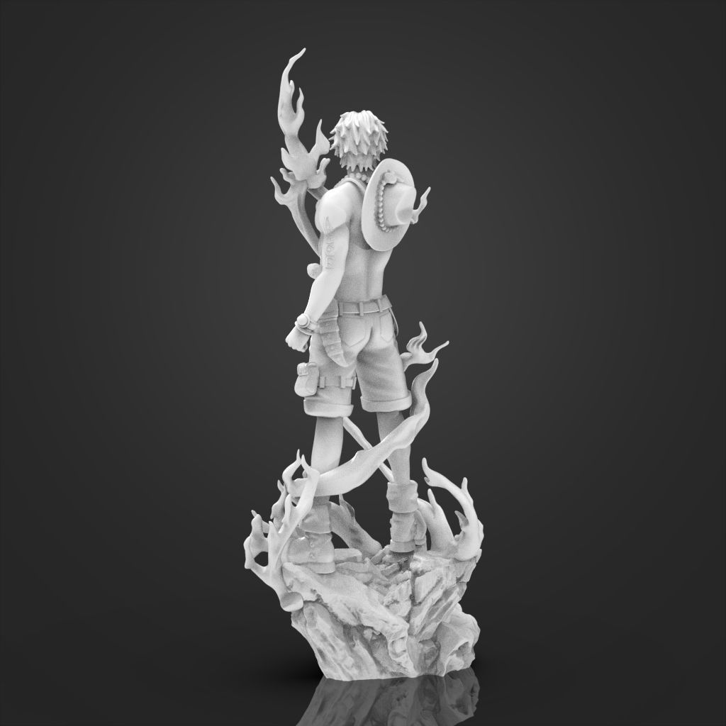 Portgas D  Ace OnePiece 3D Printable  3D print model_19
