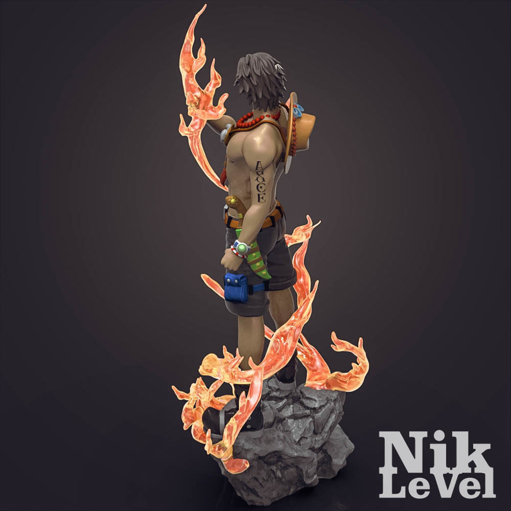 Portgas D  Ace OnePiece 3D Printable  3D print model_11