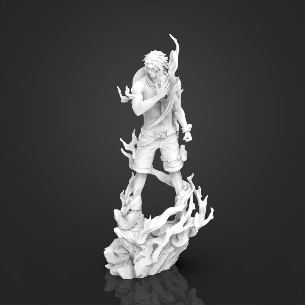 Portgas D  Ace OnePiece 3D Printable  3D print model_24