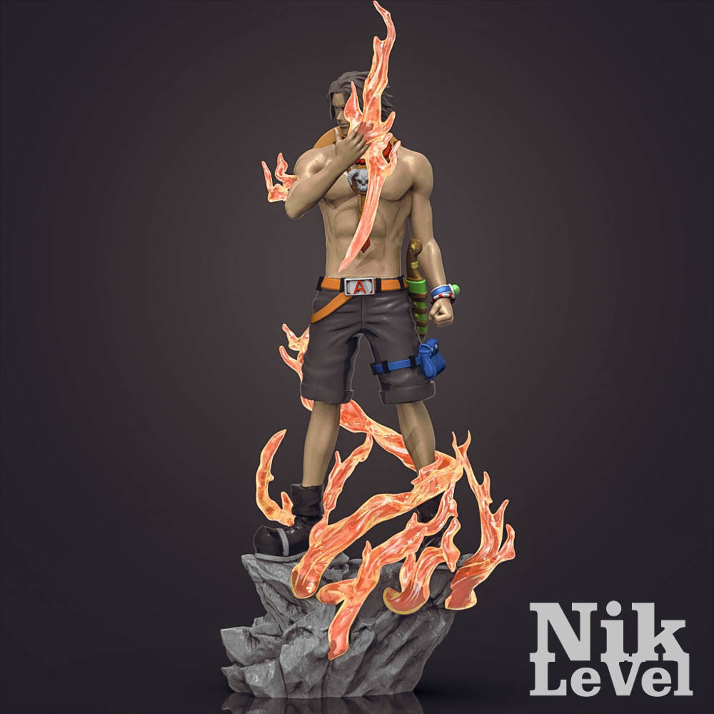 Portgas D  Ace OnePiece 3D Printable  3D print model_4
