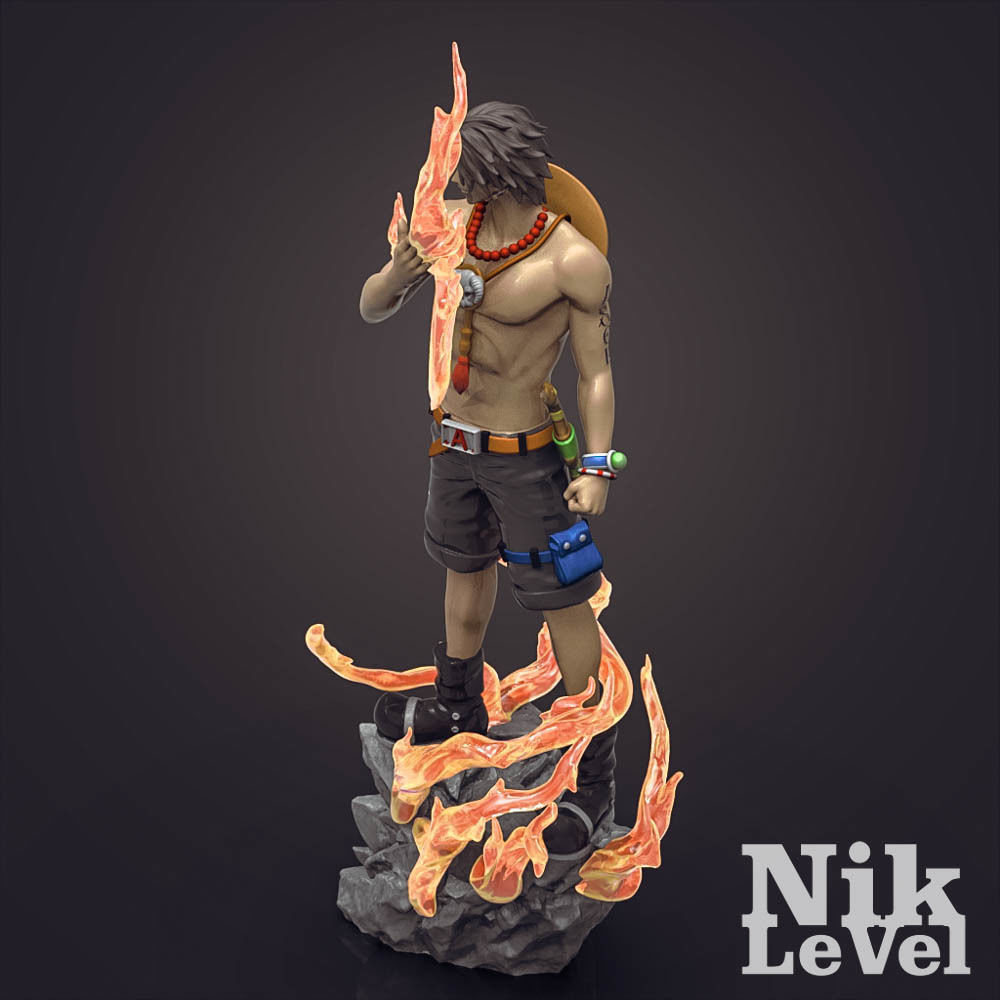 Portgas D  Ace OnePiece 3D Printable  3D print model_10