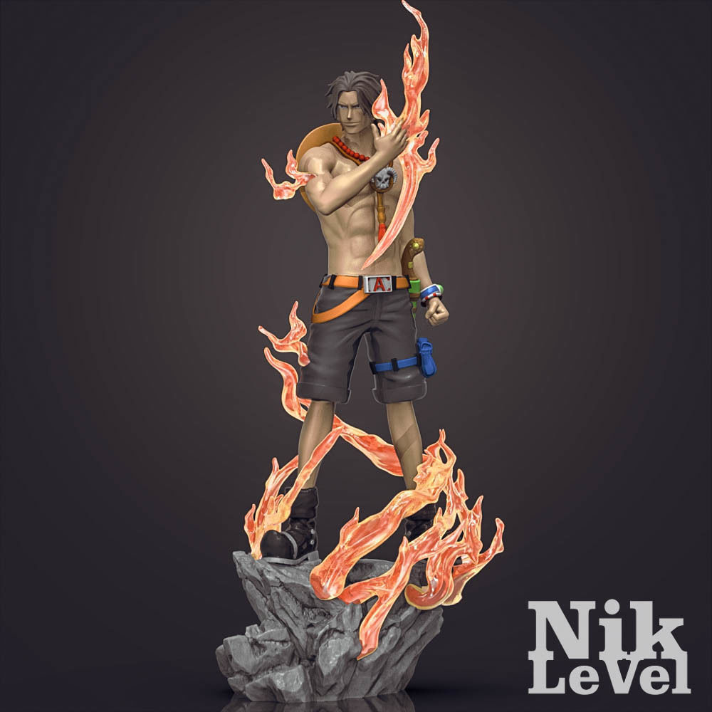 Portgas D  Ace OnePiece 3D Printable  3D print model_3