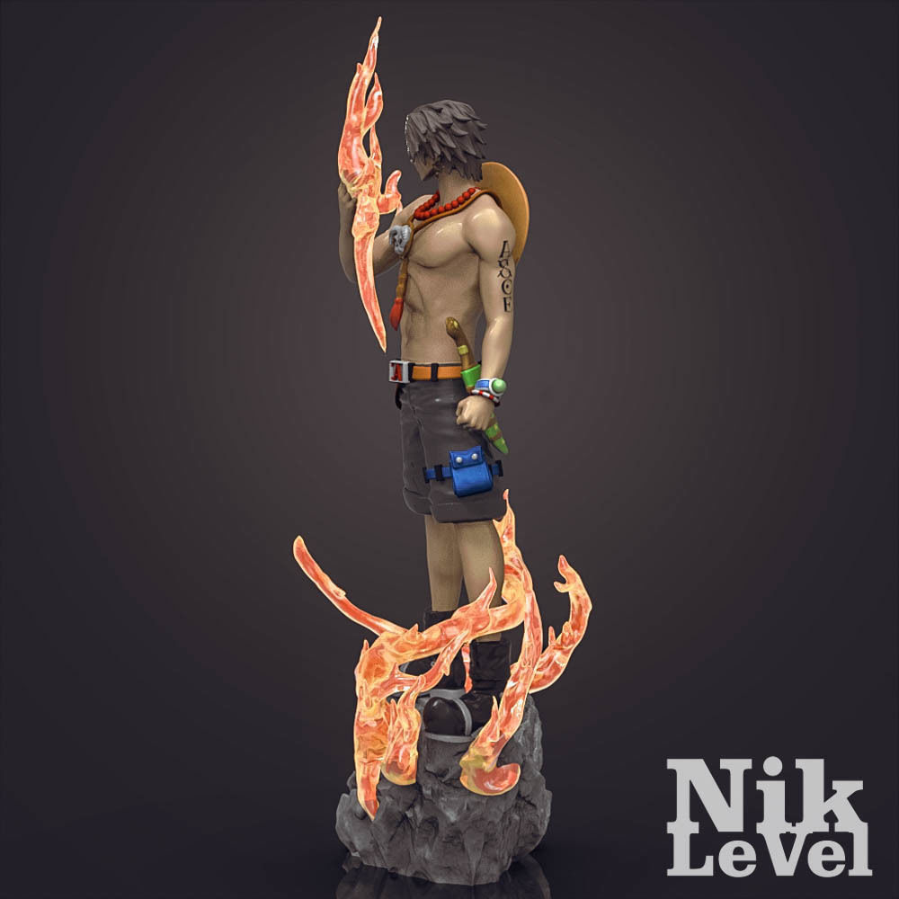 Portgas D  Ace OnePiece 3D Printable  3D print model_5