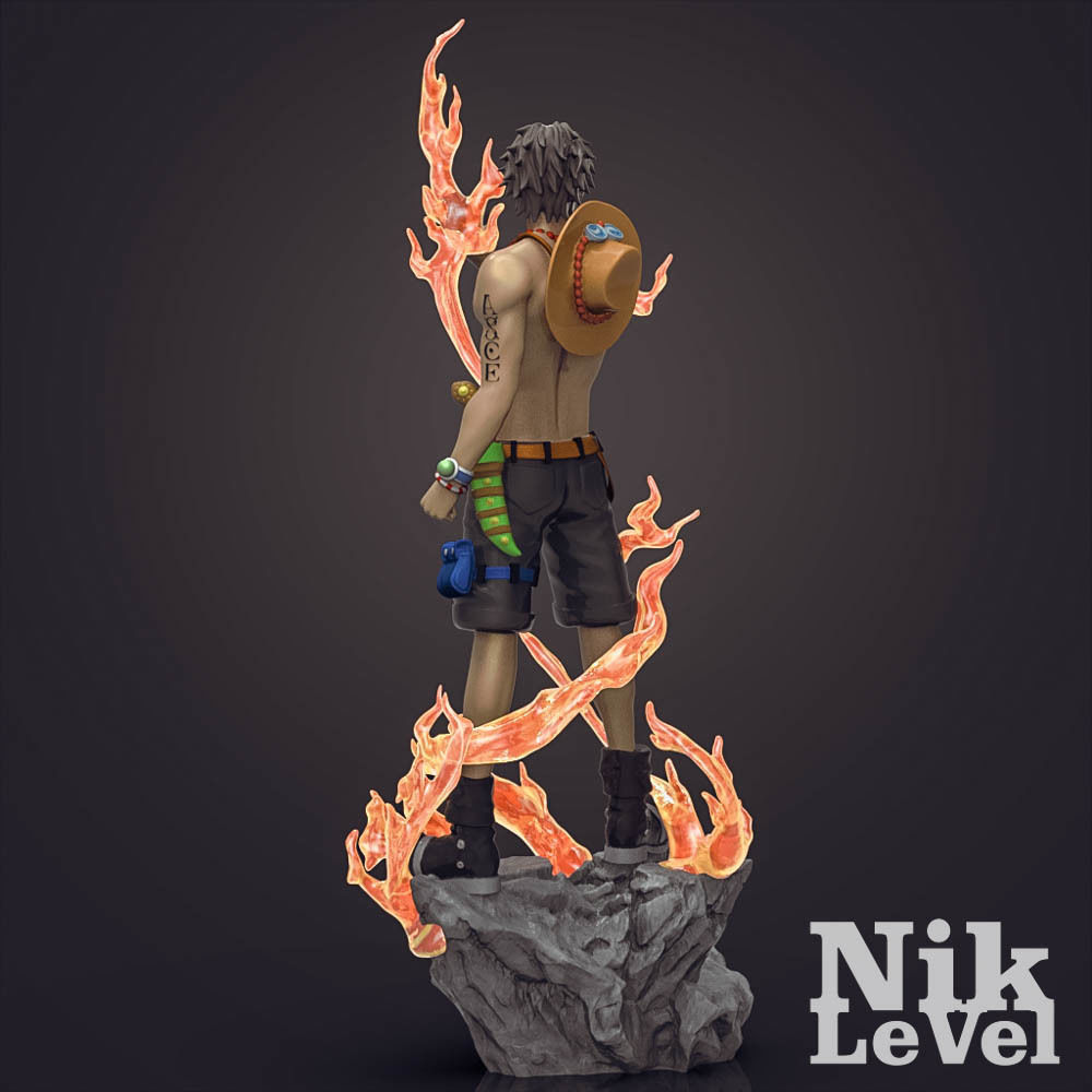 Portgas D  Ace OnePiece 3D Printable  3D print model_6
