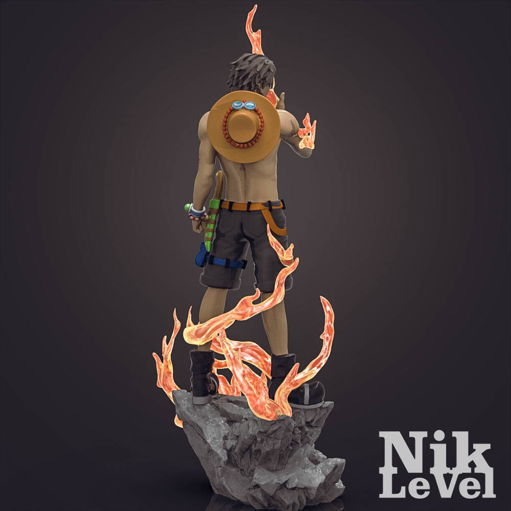 Portgas D  Ace OnePiece 3D Printable  3D print model_7