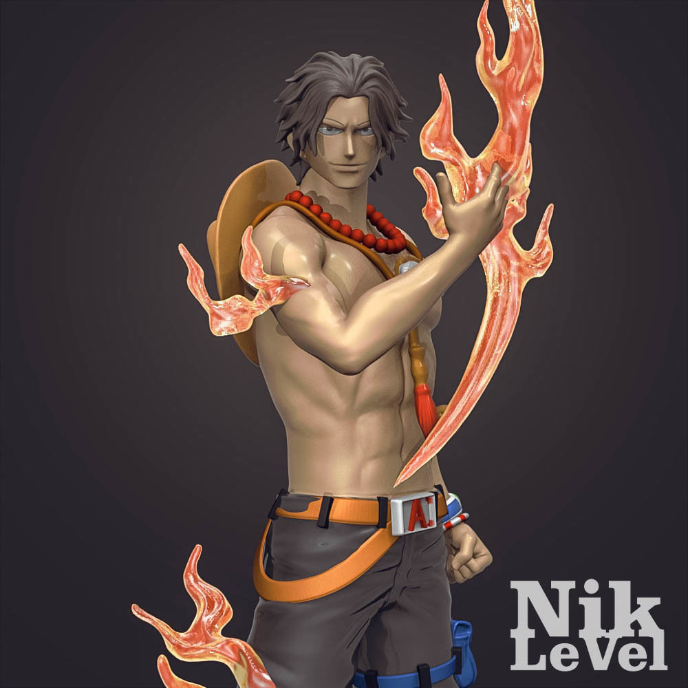 Portgas D  Ace OnePiece 3D Printable  3D print model_13