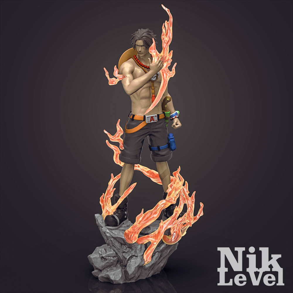 Portgas D  Ace OnePiece 3D Printable  3D print model_9