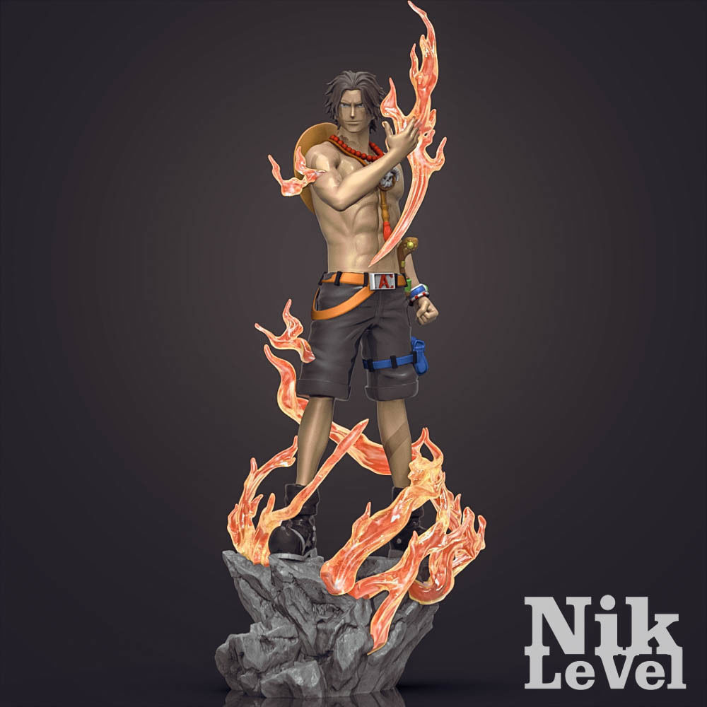 Portgas D  Ace OnePiece 3D Printable  3D print model_1