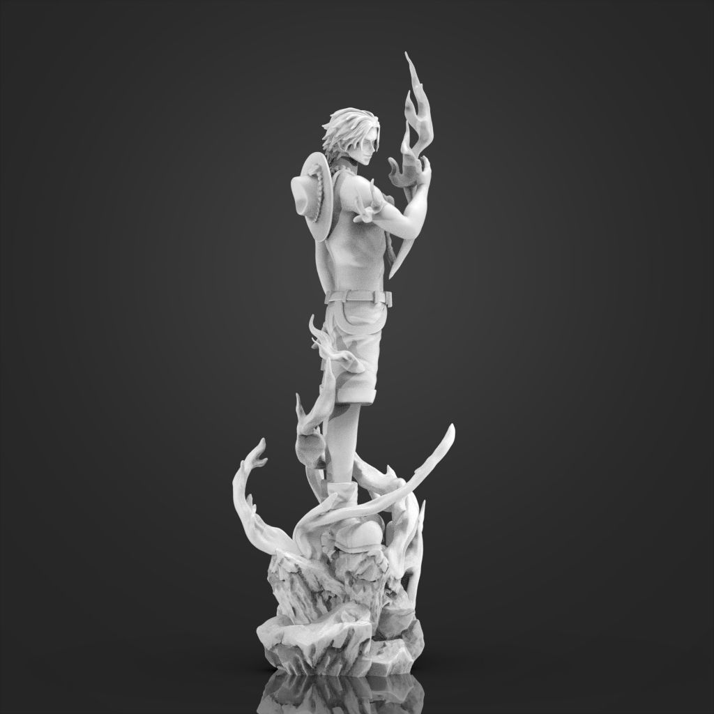 Portgas D  Ace OnePiece 3D Printable  3D print model_22