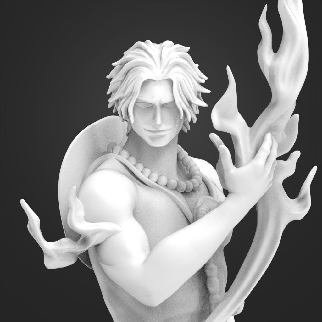 Portgas D  Ace OnePiece 3D Printable  3D print model_20