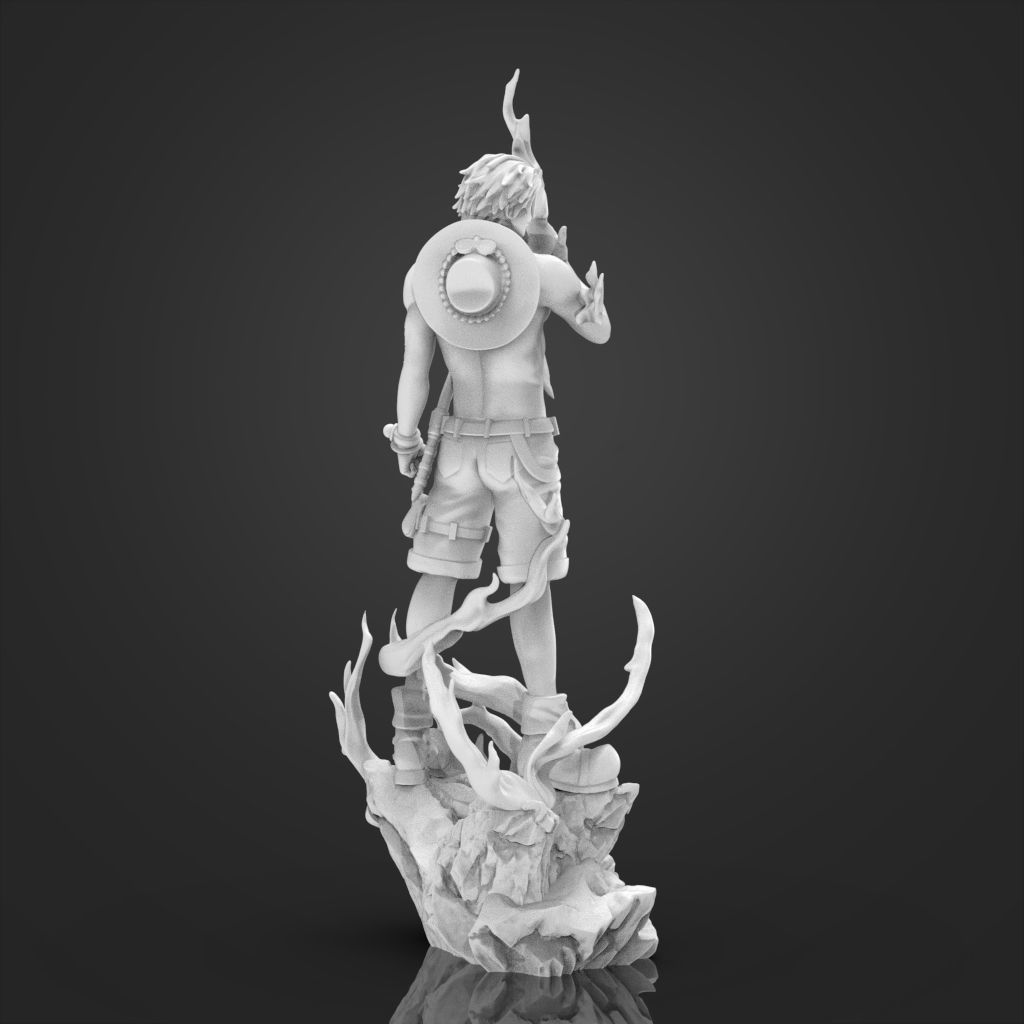 Portgas D  Ace OnePiece 3D Printable  3D print model_21