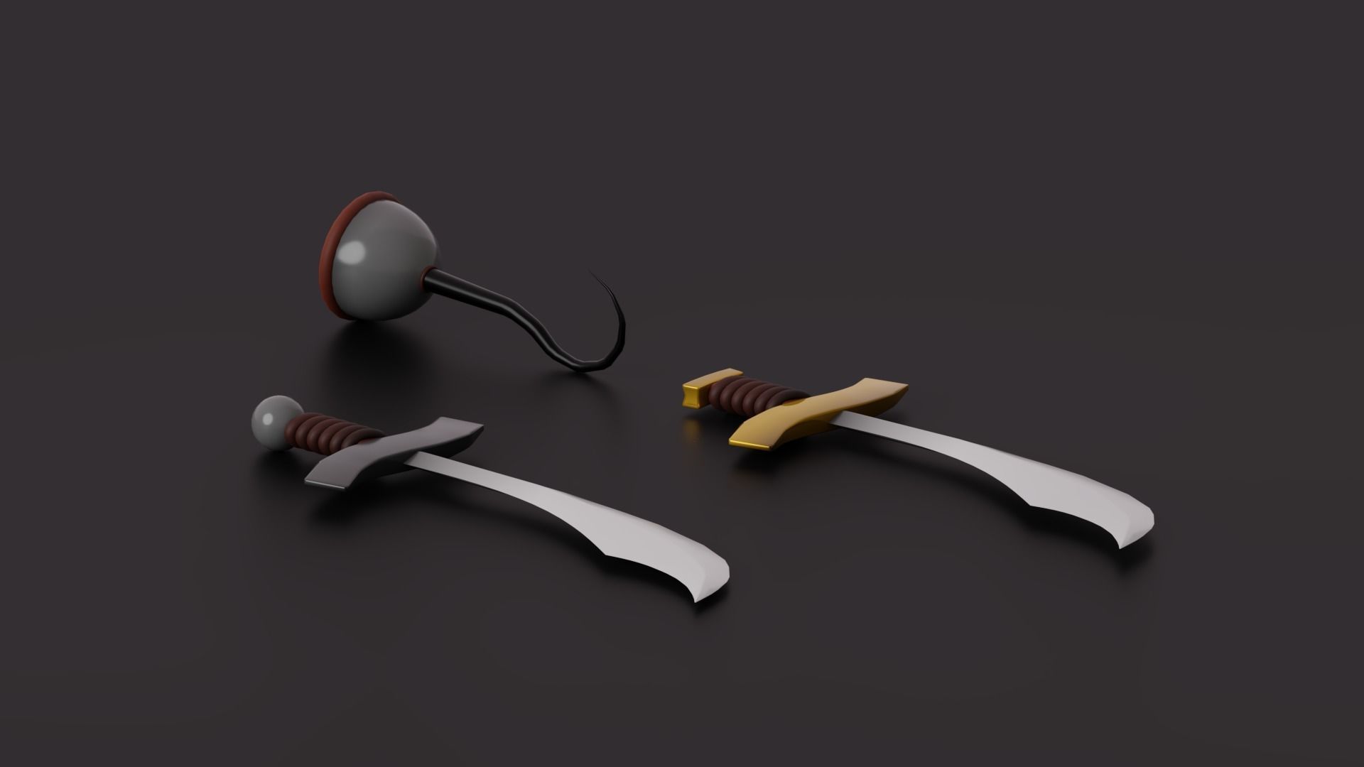 Weapon Props Softpack Low-poly 3D model_6