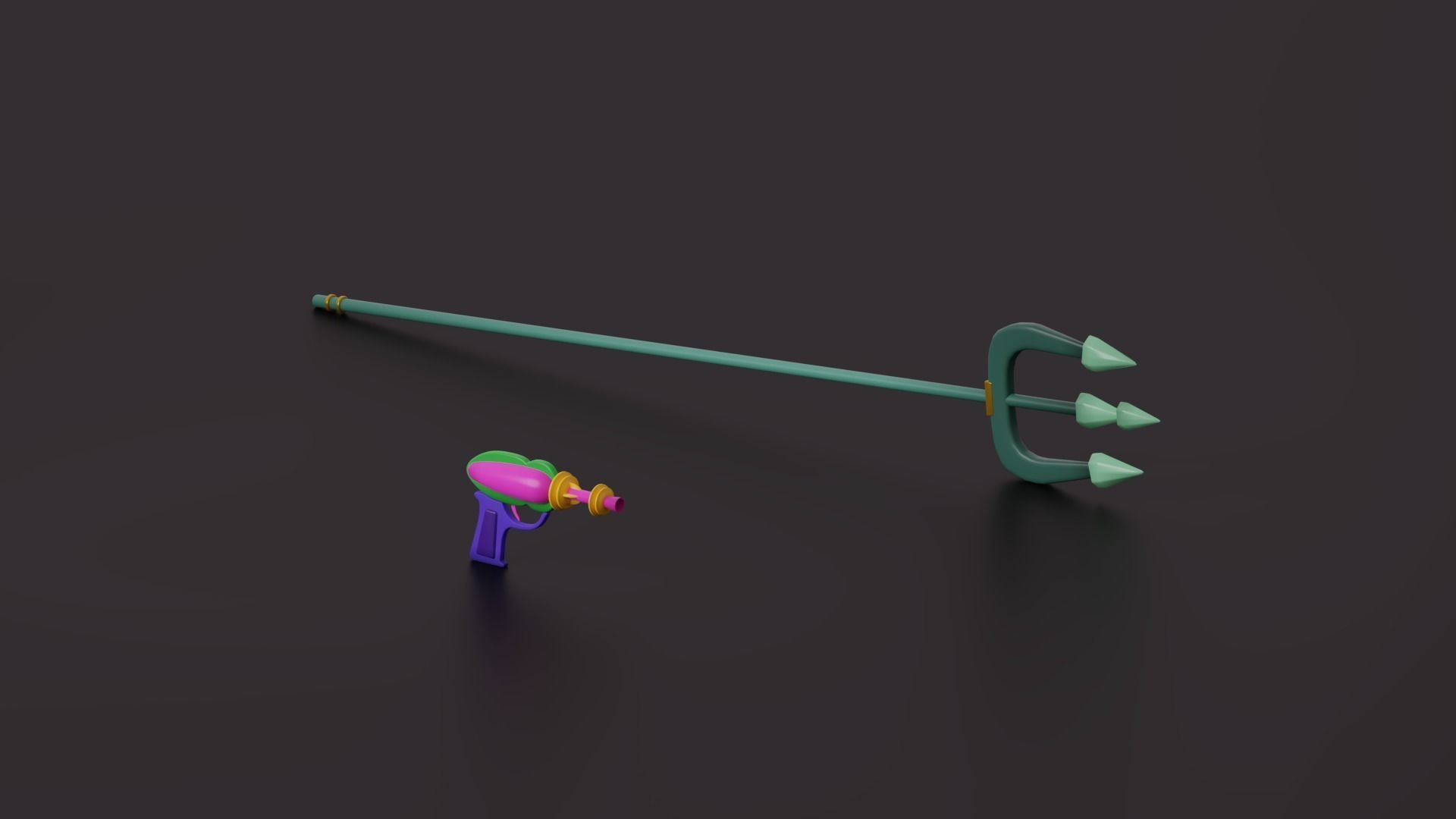 Weapon Props Softpack Low-poly 3D model_7