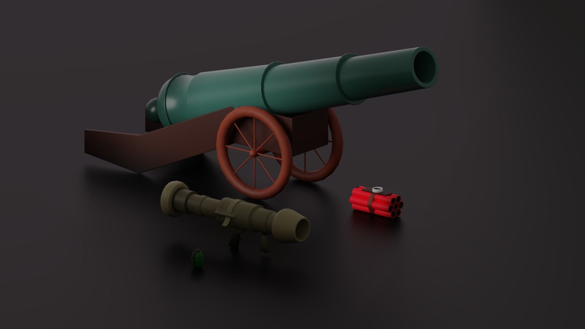 Weapon Props Softpack Low-poly 3D model_3