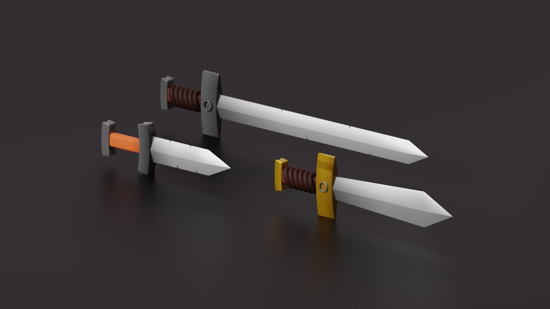 Weapon Props Softpack Low-poly 3D model_1