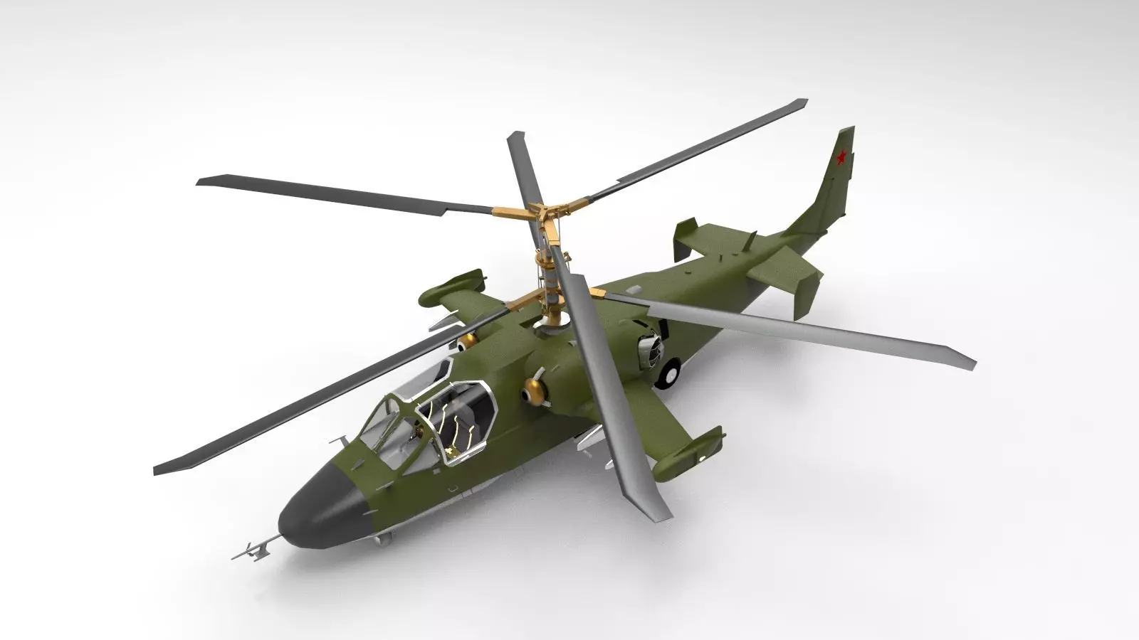 Kamov Ka-52 Alligator 3D model