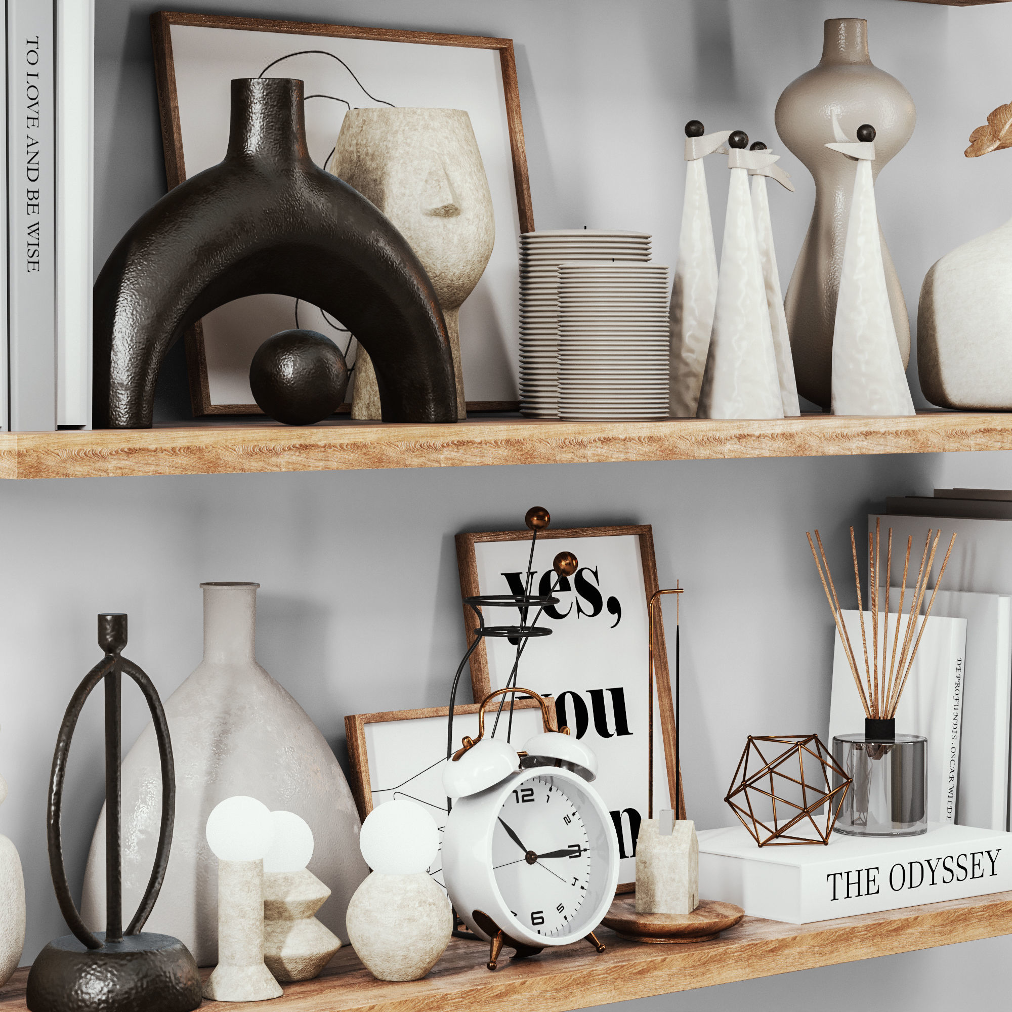 decorative set 04 3D model_4