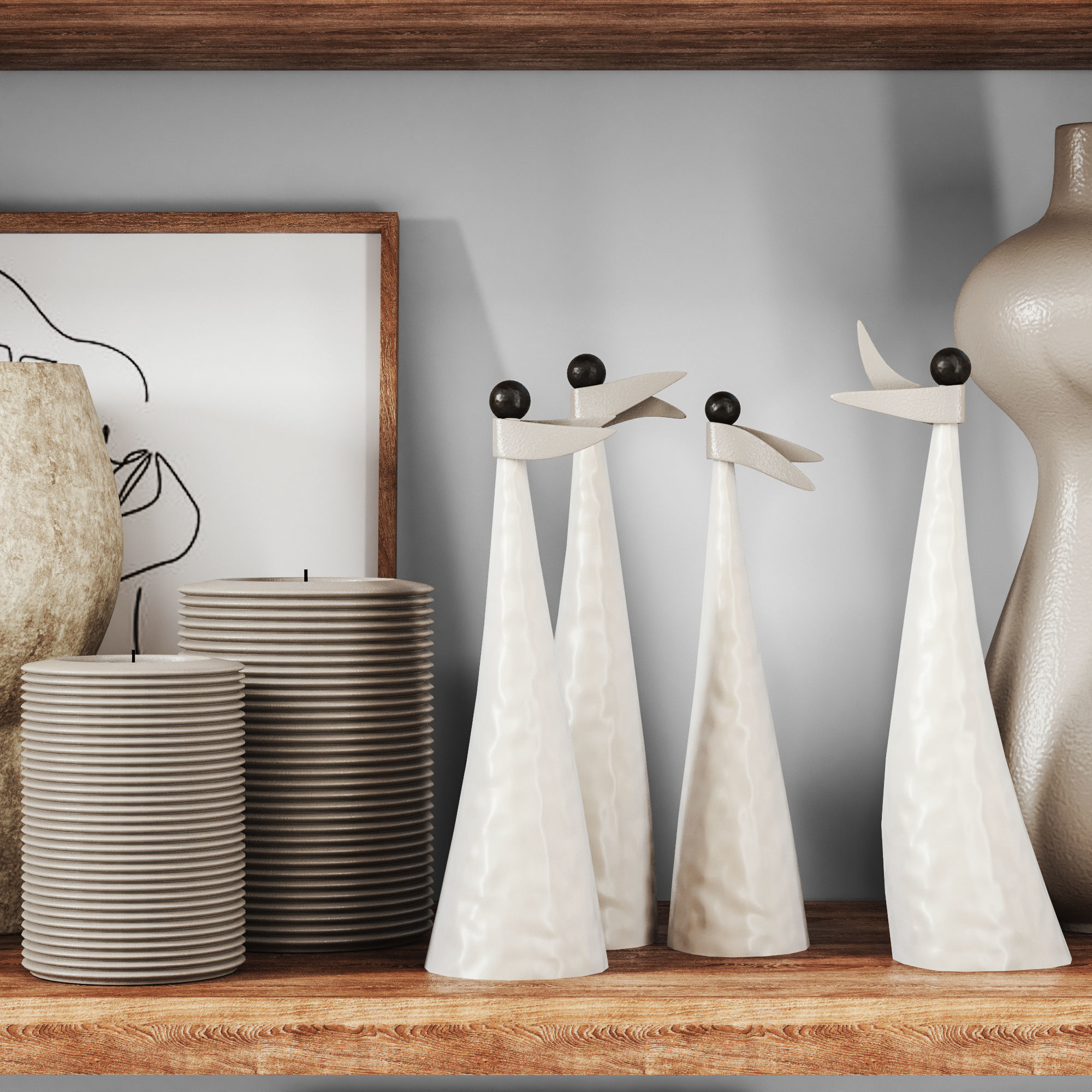 decorative set 04 3D model_2