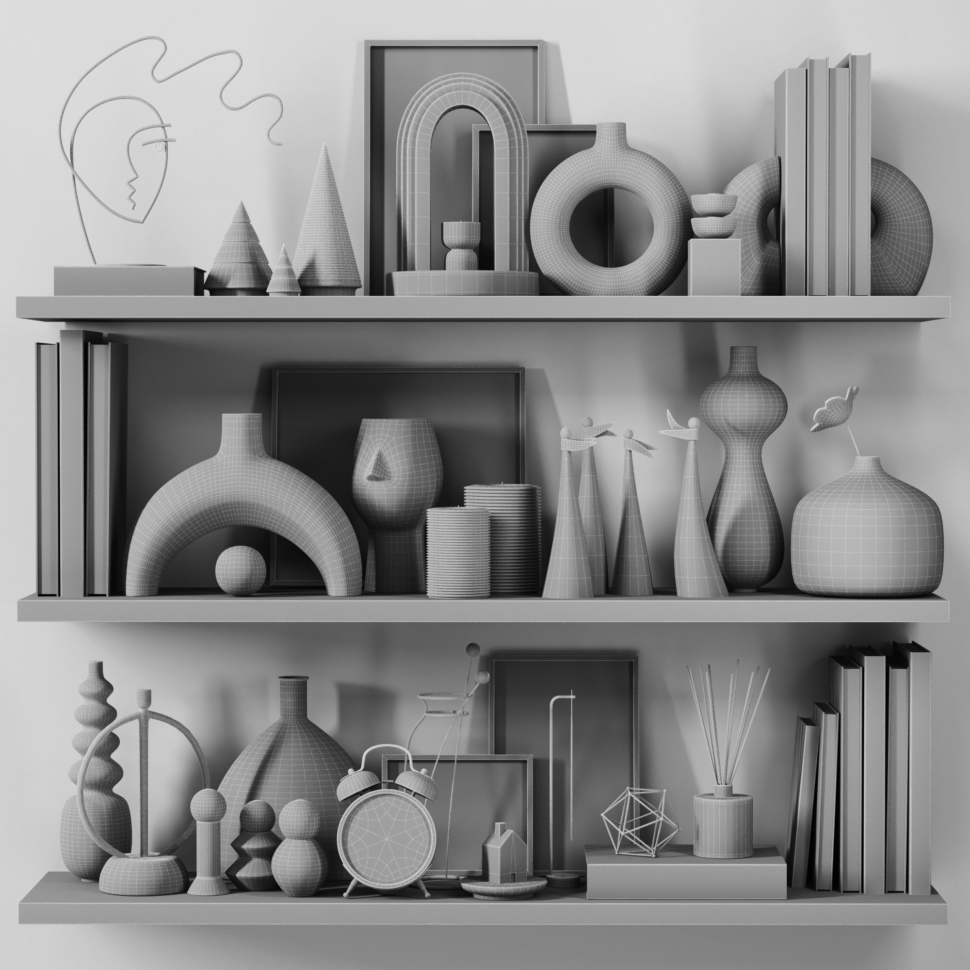 decorative set 04 3D model_5