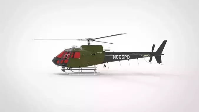 Eurocopter AS350 3D model